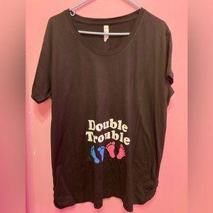 👚 Live & Tell Size XL Maternity Twins Shirt 👚